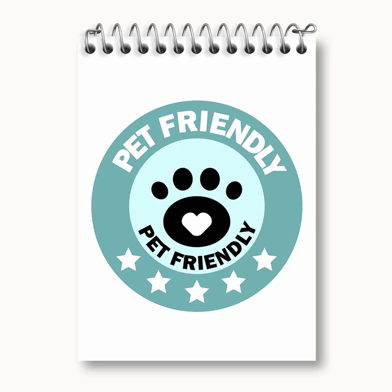 دفتر یادداشت 50 برگ خندالو مدل حمایت از حیوانات کد 27339