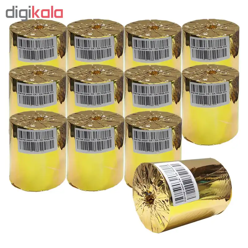 کاغذ مخصوص پرینتر حرارتی سی کی مدل CK-TP8B-55H بسته 12 عددی