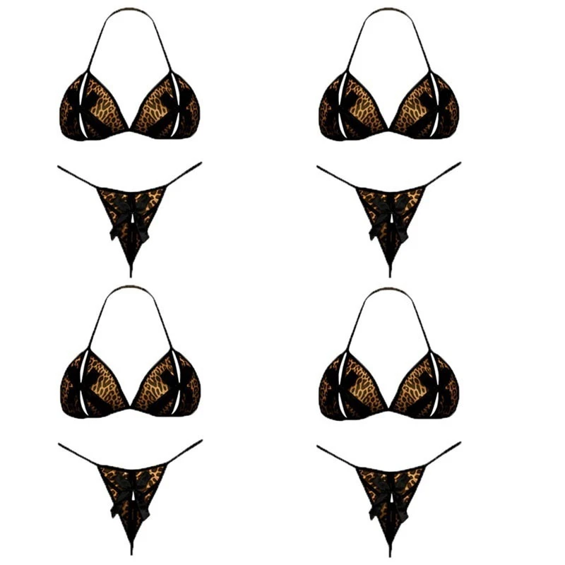 ست شورت و سوتین زنانه مدل چاکدار بسته 4 عددی