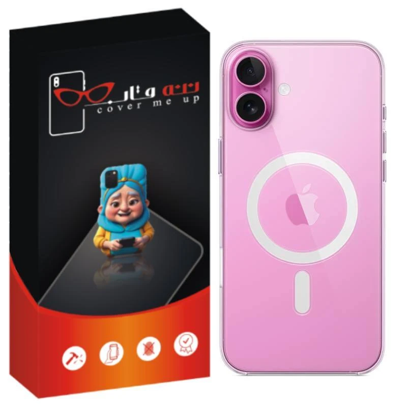 کاور ننه قاب مدل مگ سیف طرح ژله ای مناسب برای گوشی موبایل اپل iPhone 16