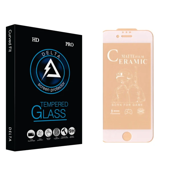 محافظ صفحه نمایش سرامیکی  دلتا مدل HD مناسب برای گوشی موبایل اپل Iphone 6 / 6S / 7 / 8 / SE 2020