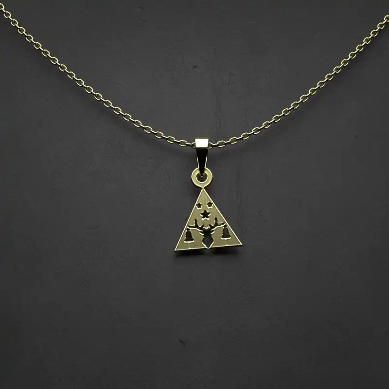 گردنبند طلا 18 عیار زنانه مدوپد مدل اسلیمی کد CA10045