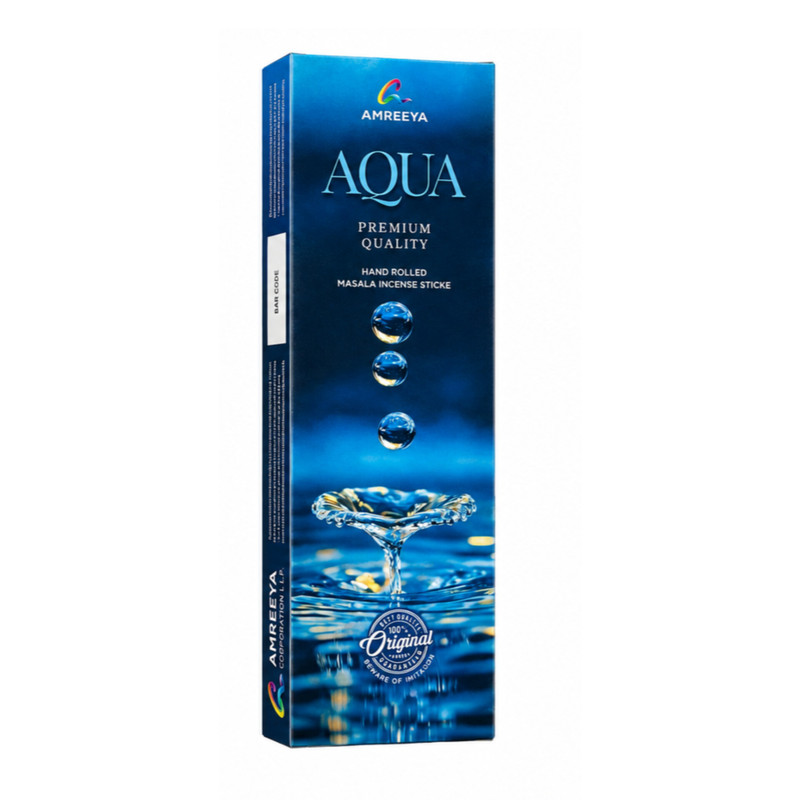 عود دستساز آمریا مدل آکوا aqua رایحه ادکلن بسته ۳۰ عددی