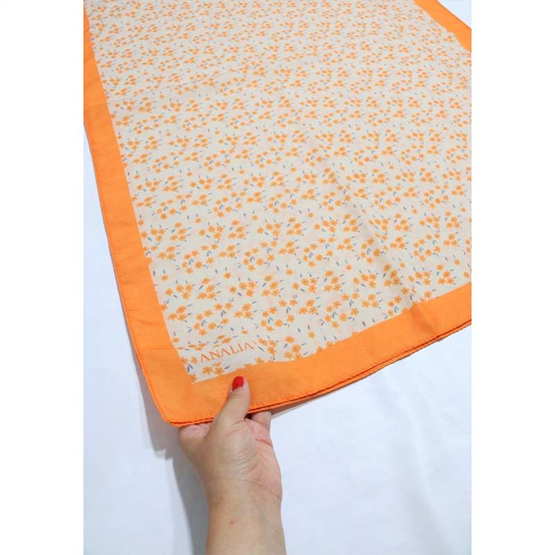 شال زنانه مدل خنک تابستانه طرح گل کد 7062 -  - 36