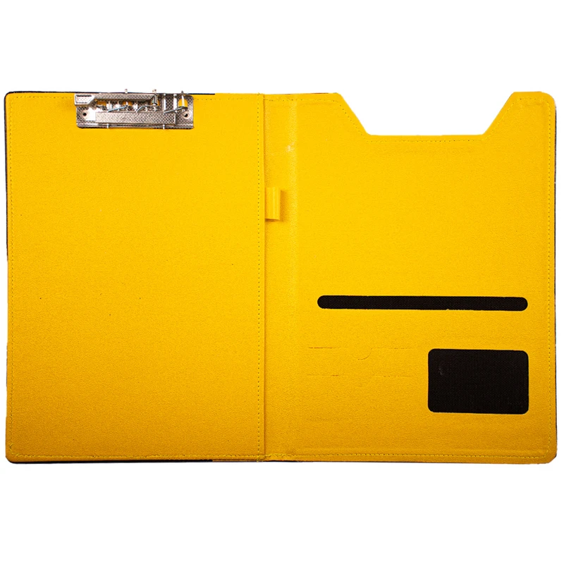 عکس شماره 10 : تخته شاسی مدل چرمی جیب دار رنگی تاشو سایز a4