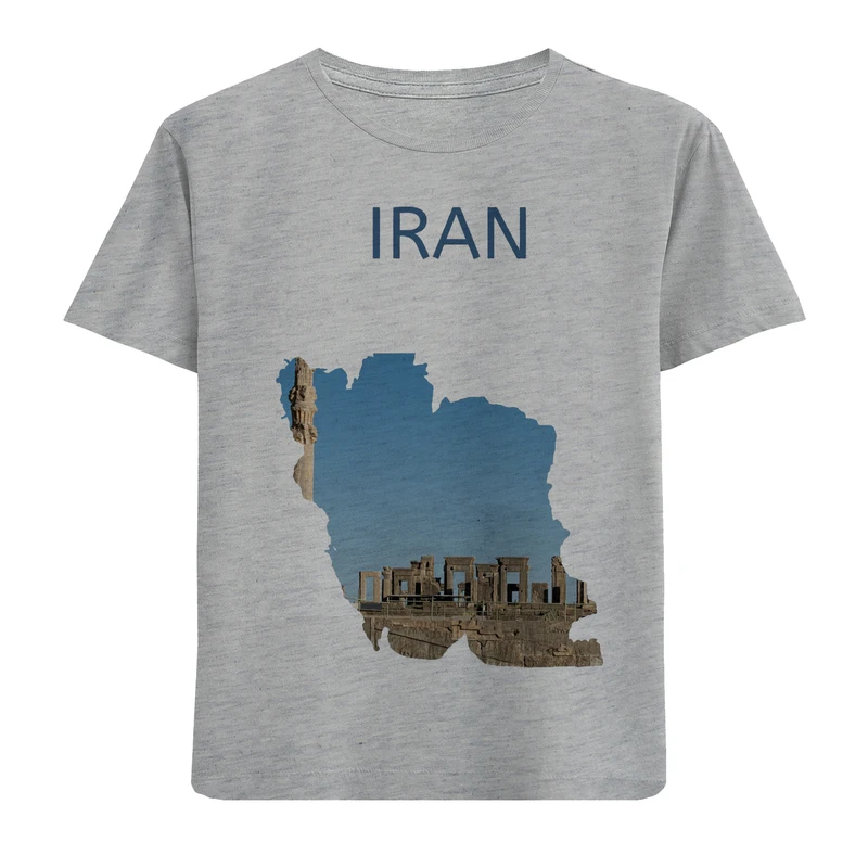 تی‌شرت آستین کوتاه پسرانه مدل ایران N250