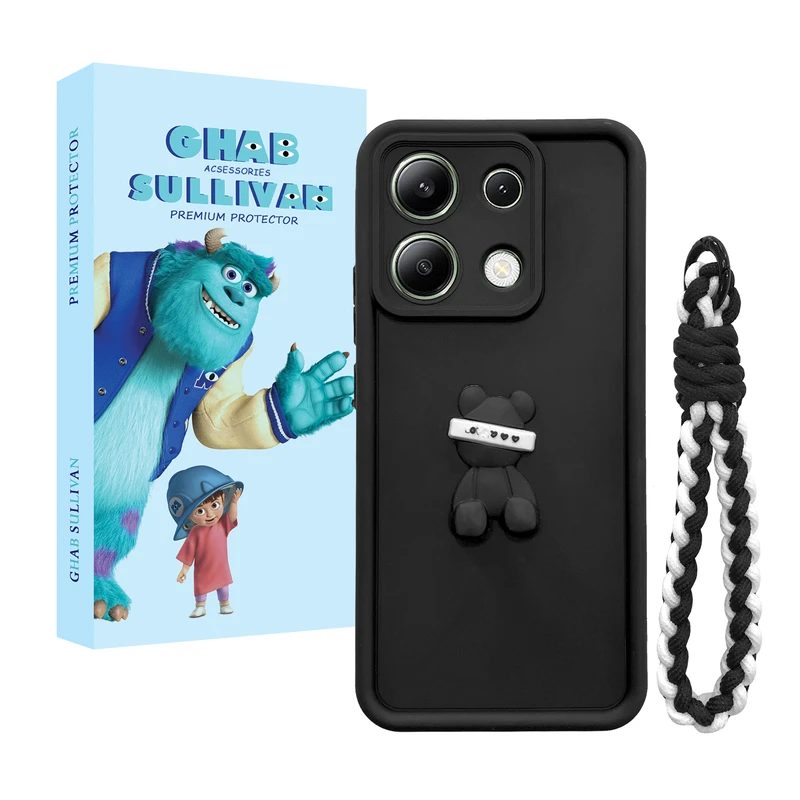 کاور قاب سالیوان مدل SOLIDTEDDY مناسب برای گوشی موبایل شیائومی Redmi Note 13 Pro 4G / Poco M6 Pro 4G به همراه بند