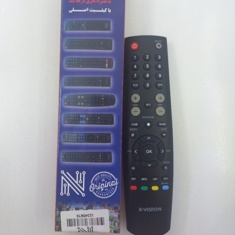 ریموت کنترل تلویزیون ایکس ویژن مدل  ak 8796045