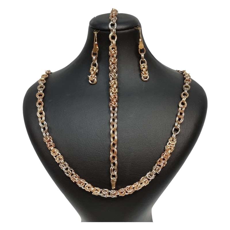 نیم ست طلا 18 عیار زنانه گالری یارطلا  مدل کونیک کد SR60