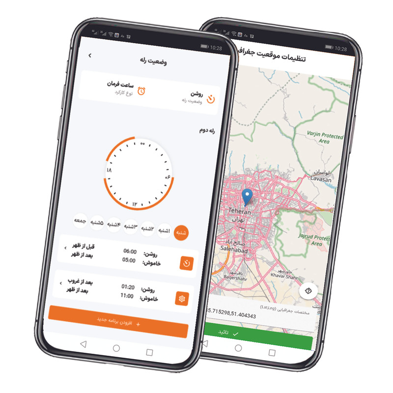 ساعت فرمان نجومی هفتگی هاینیکس مدل اینترنتی دو رله