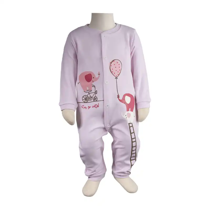 ست سرهمی و کلاه نوزادی آدمک مدل فیل بندباز رنگ صورتی