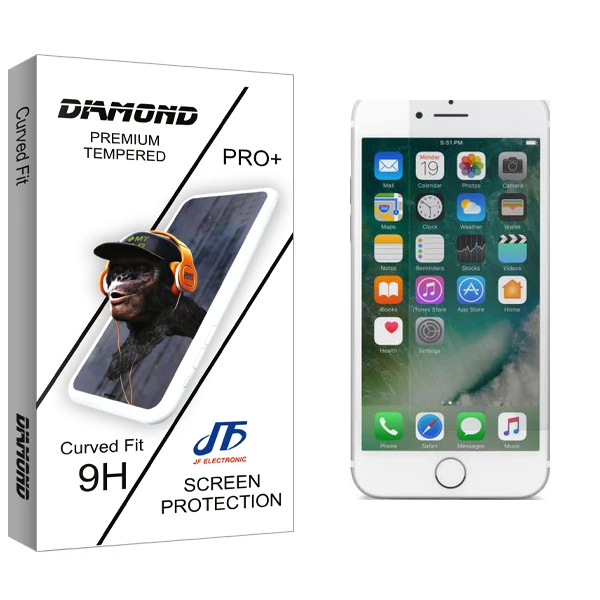 محافظ صفحه نمایش نایت جی اف مدل Diamond glass مناسب برای گوشی موبایل اپل IPhone 7 PLUS / 8 PLUS
