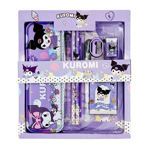 بسته لوازم تحریر مدل کرومی کد 8015 مجموعه 12 عددی