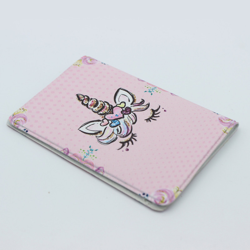 جلد شناسنامه زنانه مدل یونیکورن کد IDM 585