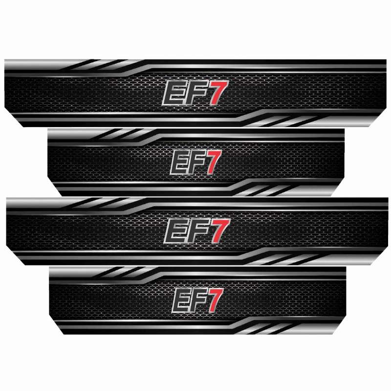 برچسب پارکابی خودرو رایسان طرح EF7 کد SP046 مجموعه 4 عددی