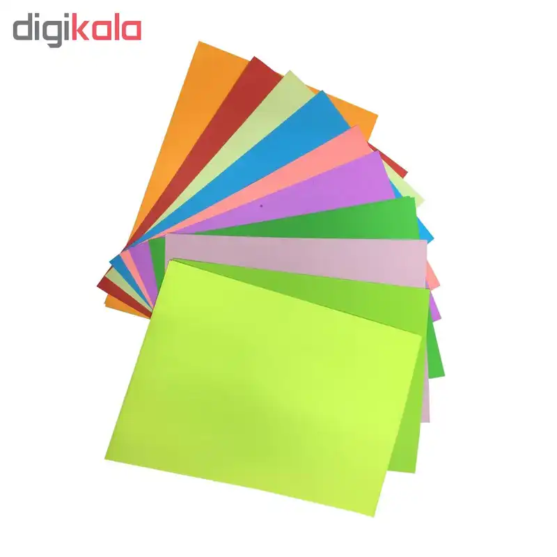 کاغذ رنگی مدل 7598 سایز A4 بسته 20 عددی