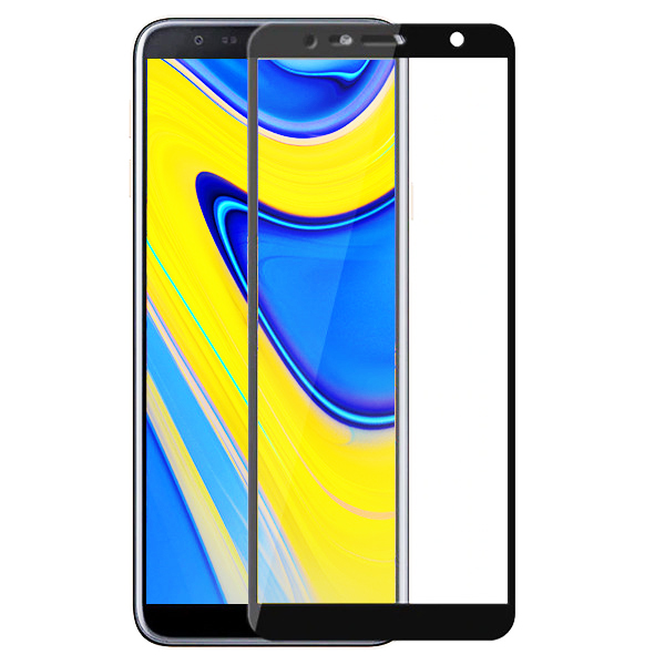 محافظ صفحه نمایش شیشه ای مدل Full مناسب برای گوشی موبایل سامسونگ Galaxy J6 Plus 20