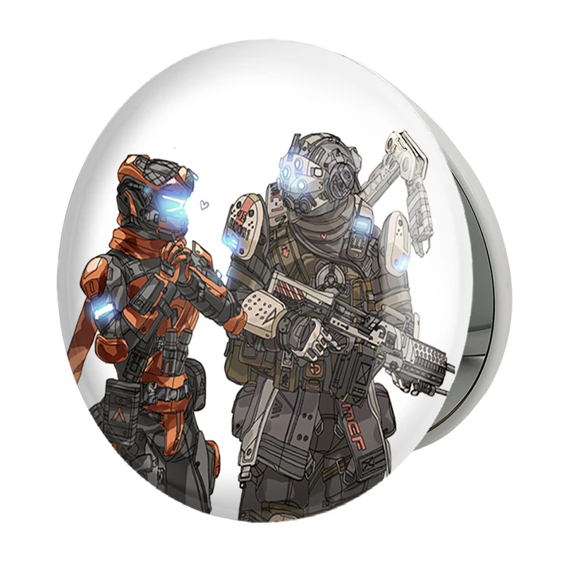 آینه جیبی خندالو طرح بازی تایتان فال (Titanfall) مدل تاشو کد 32626