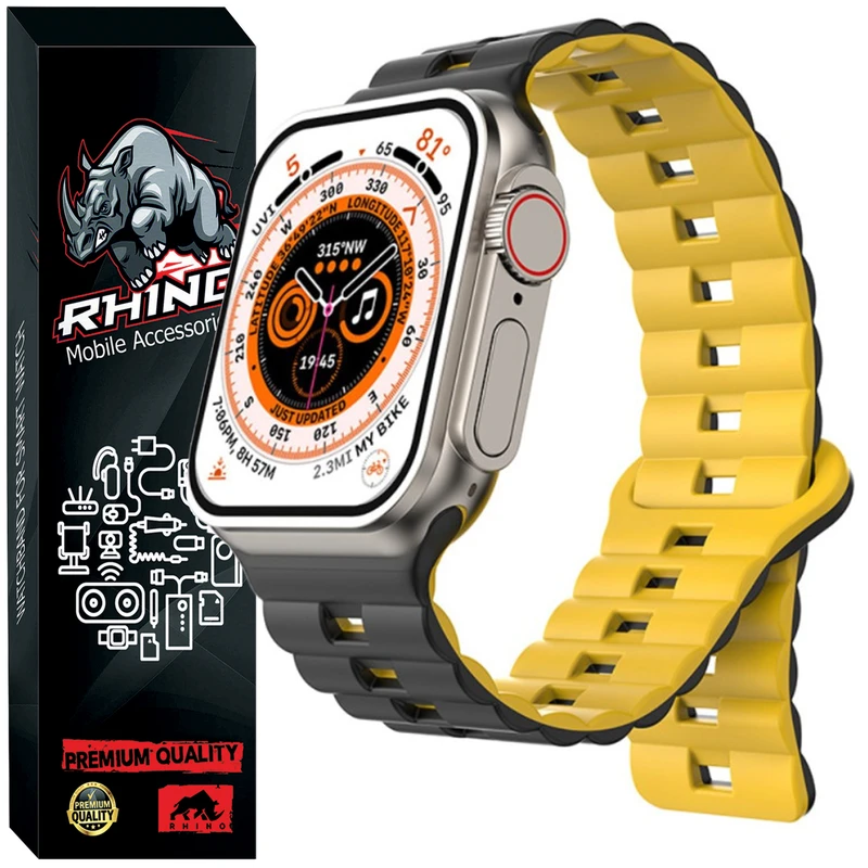 بند راینو مدل Silicone-Link مناسب برای اپل واج سایز 44 / 45 / 46 / 49 میلی متری