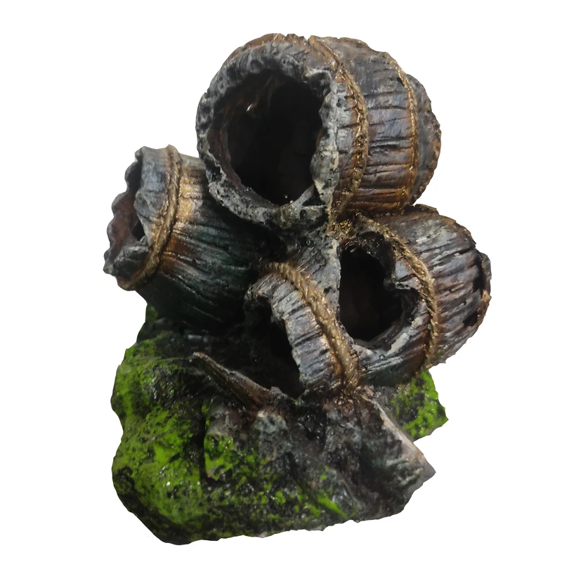 ماکت تزیینی آکواریوم مدل بشکه سه تایی