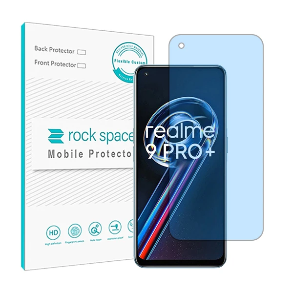 محافظ صفحه نمایش ضد اشعه آبی راک اسپیس مدل HyBLU مناسب برای گوشی موبایل ریلمی 9 Pro+