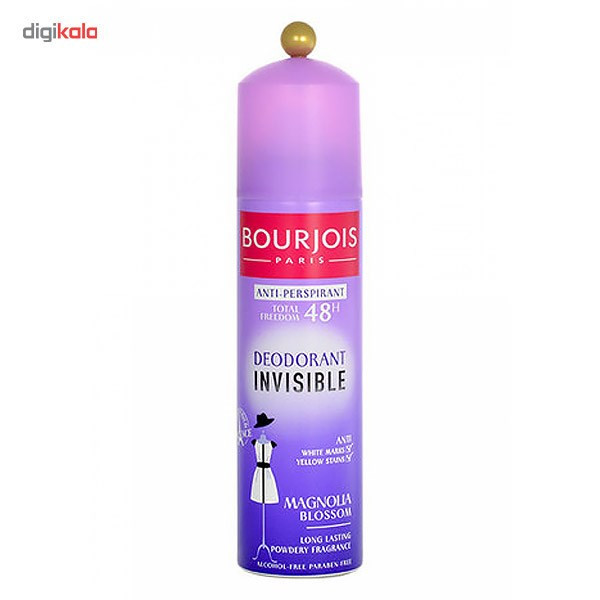 اسپری ضد تعریق زنانه بورژوآ مدل Invisible حجم 150 میلی لیتر