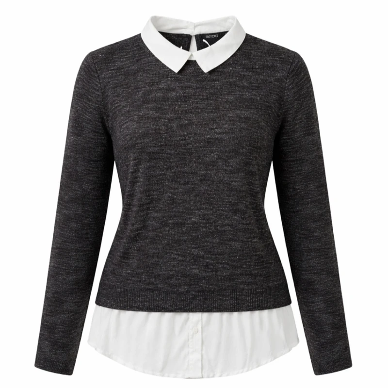 پلیور یقه برگردان زنانه اسمارا مدل Vhtf567