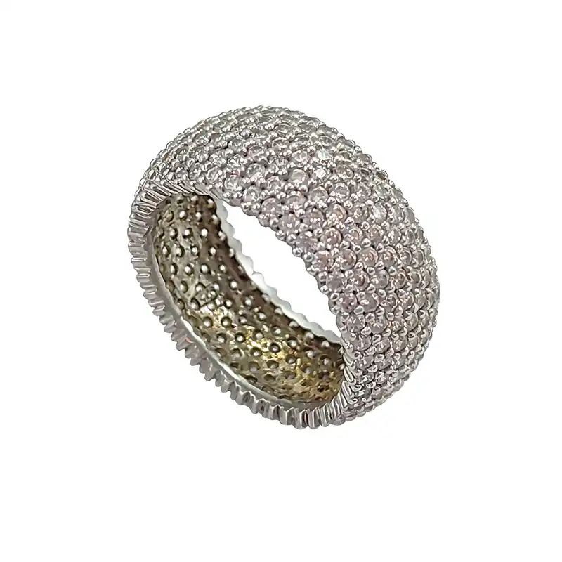 انگشتر نقره زنانه مدل پرنسس کد NG2573