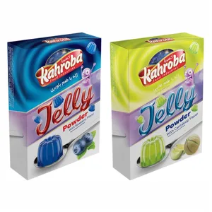 پودر ژله بلوبری و طالبی کهربا - 100 گرم مجموعه 2 عددی
