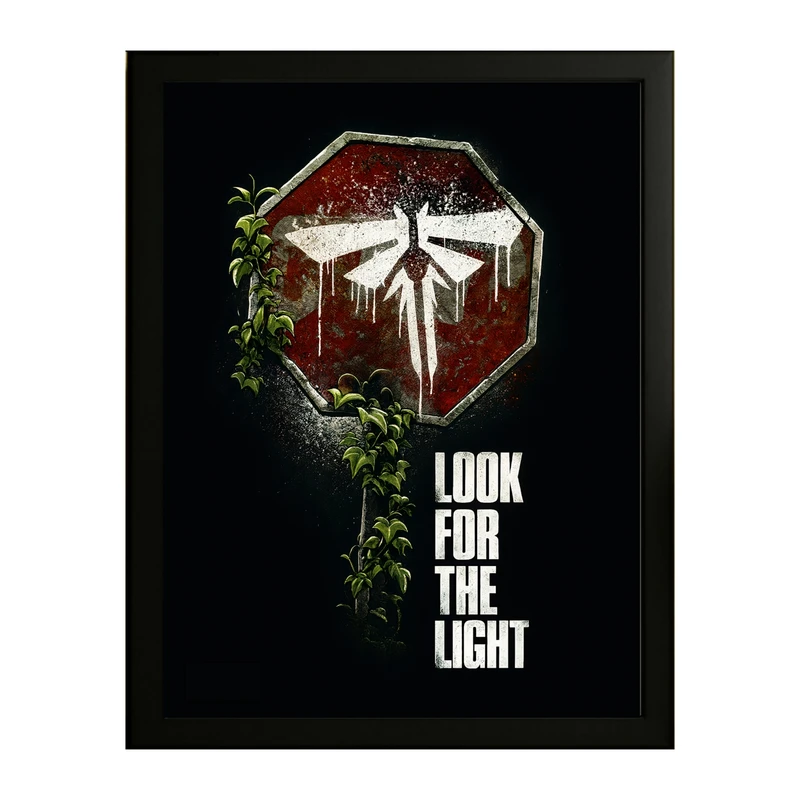 تابلو طرح لست اف اس last of us کد 04 فریم مشکی