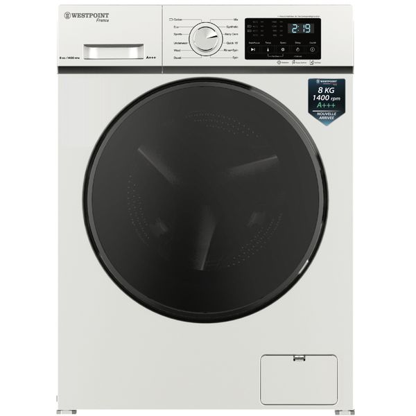 ماشین لباسشویی وست پوینت مدل WMS-81424.E ظرفیت ۸ کیلوگرم 