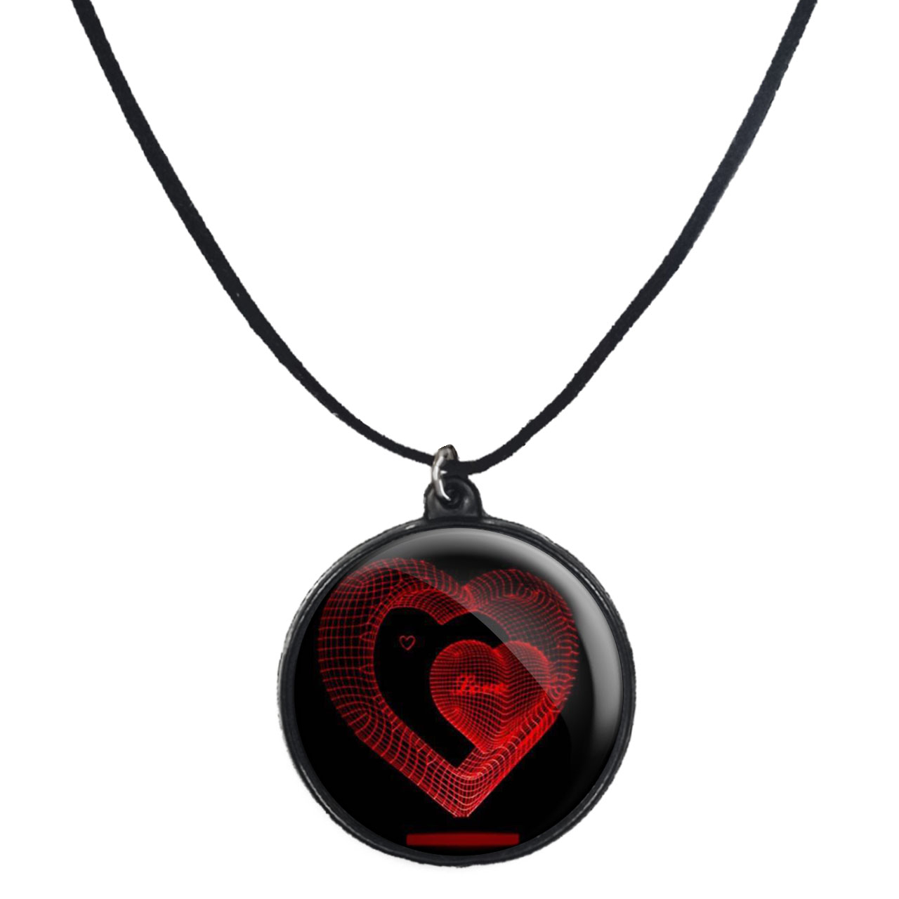 گردنبند پرمانه طرح عاشقانه کد pmb.1270 مدل دو طرفه