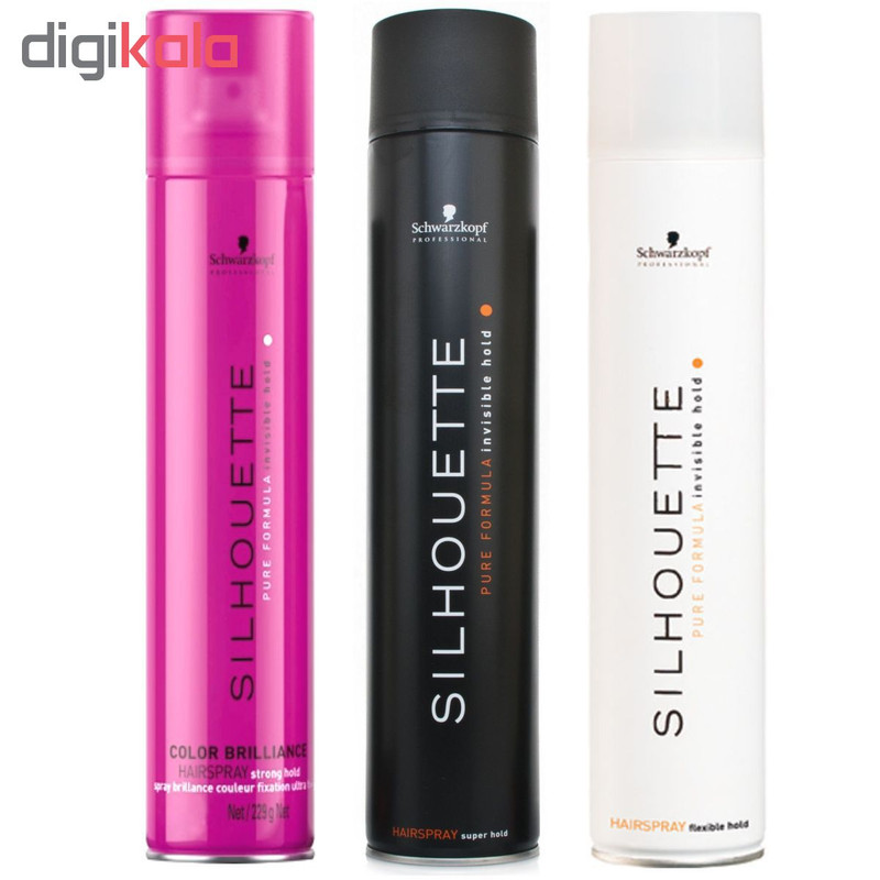 اسپری حالت دهنده مو شوآرزکوف مدل Professional Silhouette Colour Brilliance حجم 750 میلی لیتر