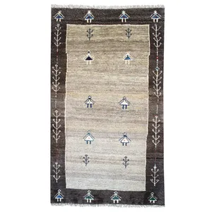 گبه دستباف یک و نیم متری کد 19574