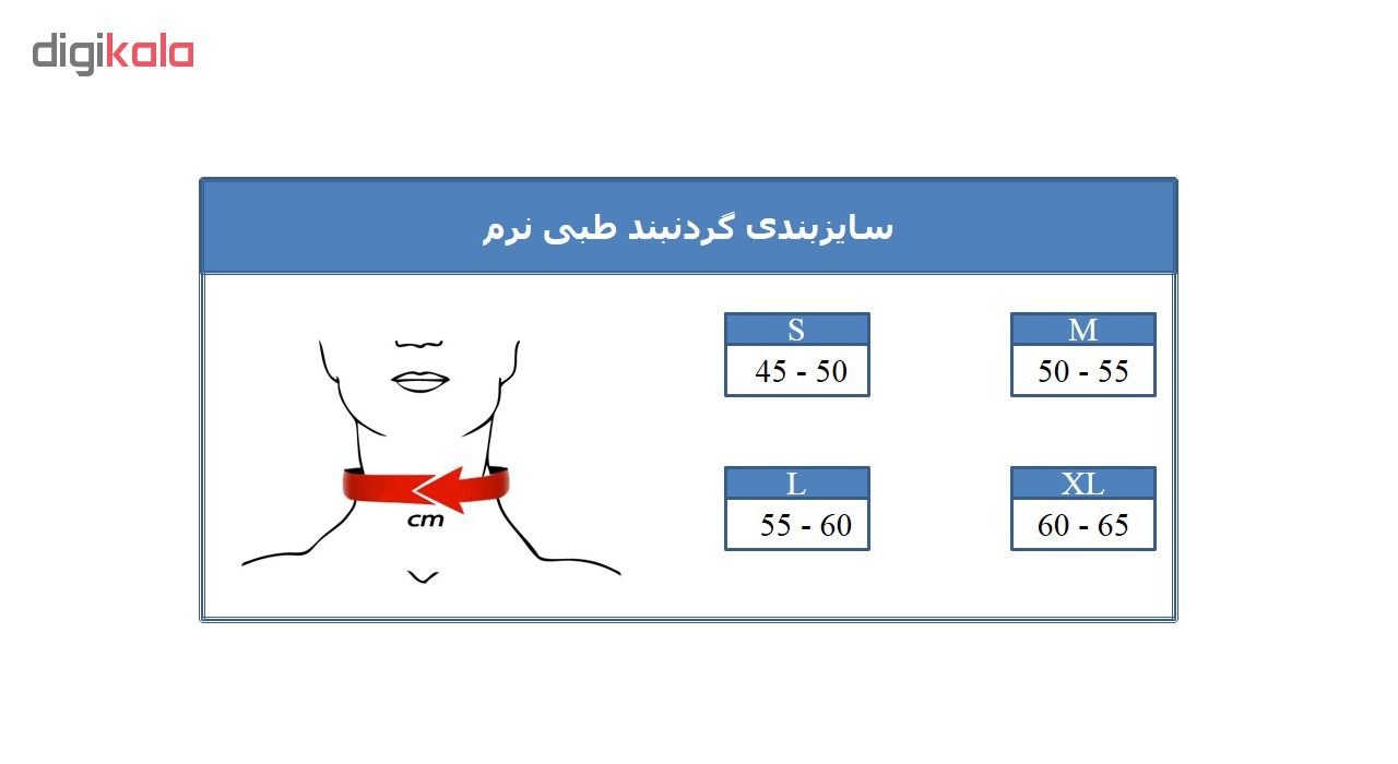 گردن بند طبی پاک سمن مدل Soft Cervical Collar
