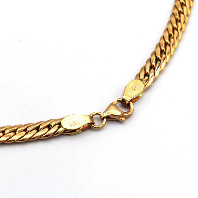 زنجیر طلا 18 عیار زنانه گالری رحمانی مدل کارتیه حصیری 044 زنجیر طلا 18 عیار زنانه گالری رحمانی مدل کارتیه حصیری 044