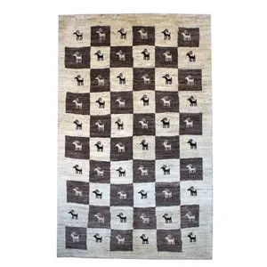 گبه دستباف یک و نیم متری کد 25600