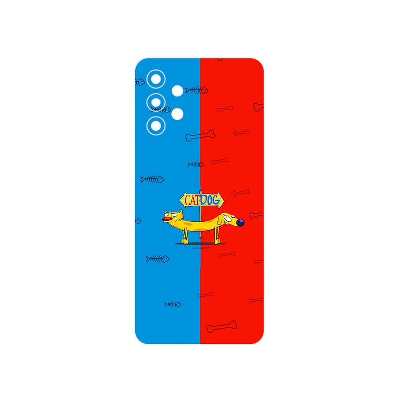 برچسب پوششی ماهوت مدل CatDog مناسب برای گوشی موبایل سامسونگ Galaxy A32