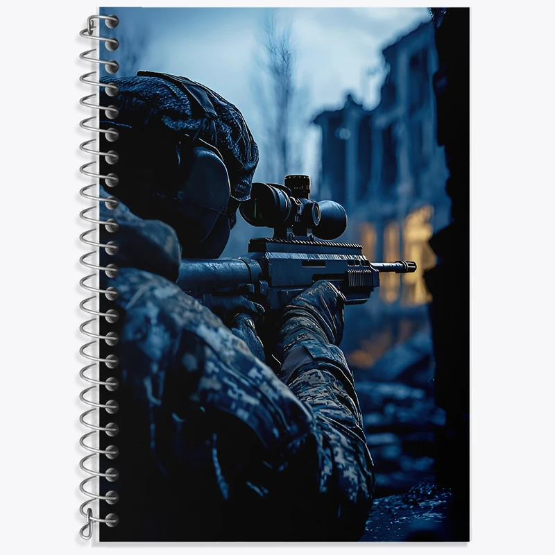 دفتر نت موسیقی 50 برگ خندالو طرح تک تیرانداز کد F7818