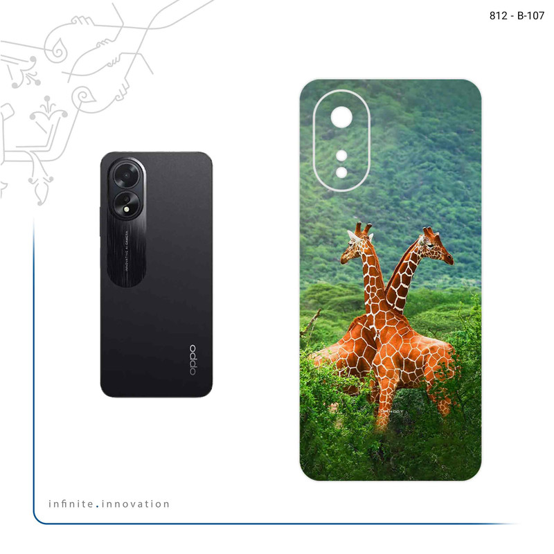 برچسب پوششی ماهوت مدل Giraffe مناسب برای گوشی موبایل اپو A38