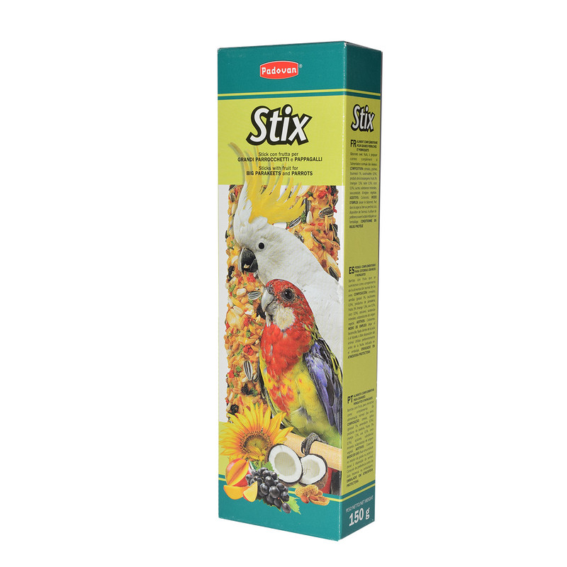 تشویقی پرنده پادوان مخصوص طوطی سانان مدل میوه ایی وزن 150 گرم