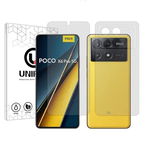Unipro Star 5 model Transparent screen protector suitable for Xiaomi Poco X6 Pro mobile phone with back protector
