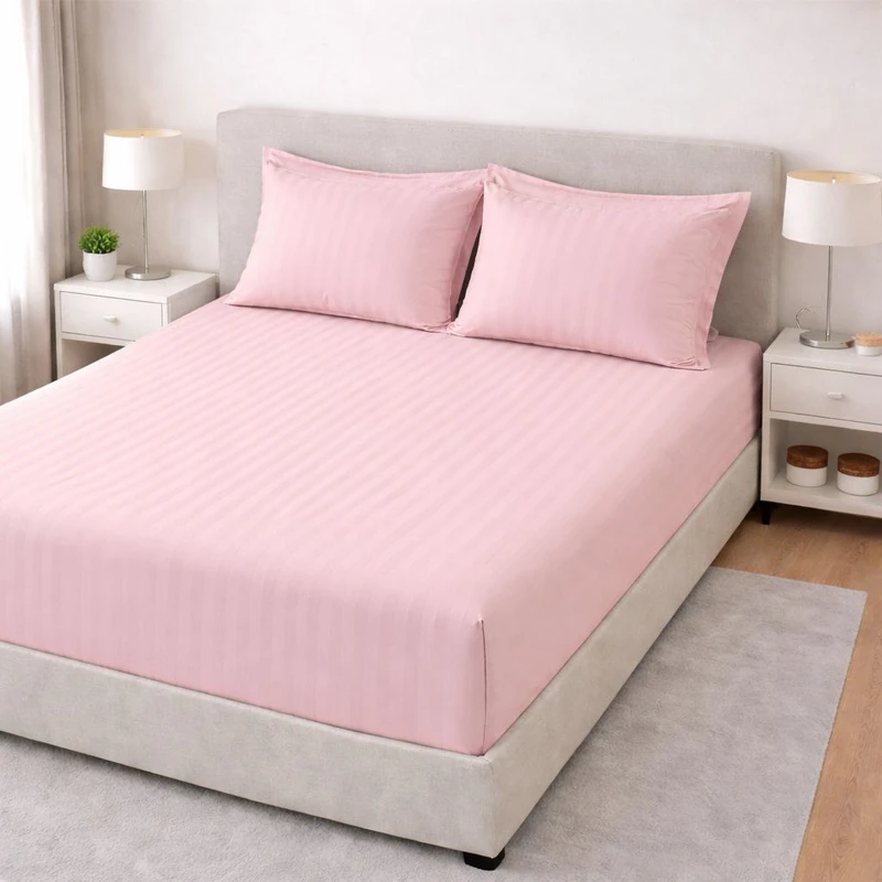 سرویس ملحفه 2 نفره 3 تکه مدل هتلی