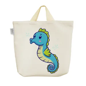 ساک خرید خندالو مدل حیوانات بامزه اسب دریایی کد 3205