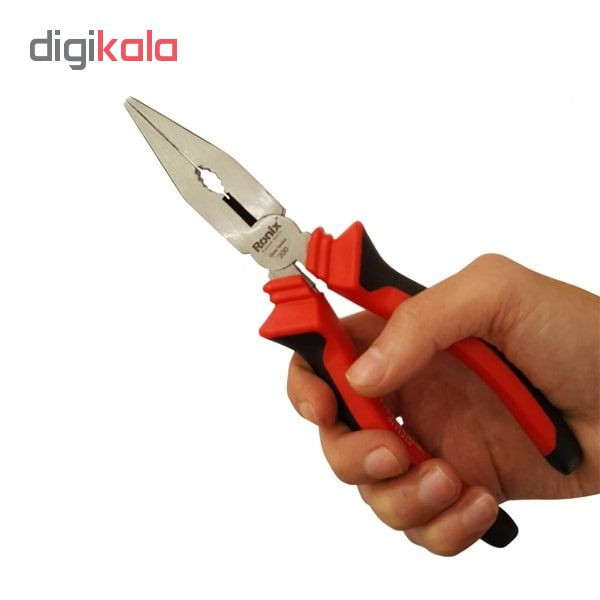 انبر دم باریک رونیکس مدل RH 1308 سایز 8 اینچ انبر دم باریک رونیکس مدل RH 1308 سایز 8 اینچ