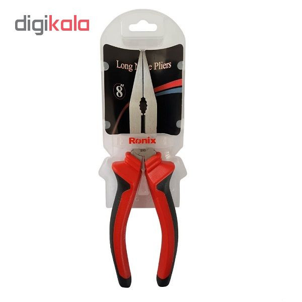 انبر دم باریک رونیکس مدل RH 1308 سایز 8 اینچ انبر دم باریک رونیکس مدل RH 1308 سایز 8 اینچ