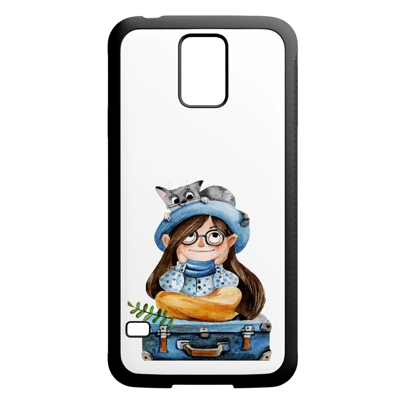 کاور طرح دخترانه کد 0520 مناسب برای گوشی موبایل سامسونگ galaxy s5