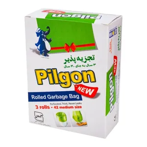 کیسه زباله پیلگون مدل N78 بسته 42 عددی 