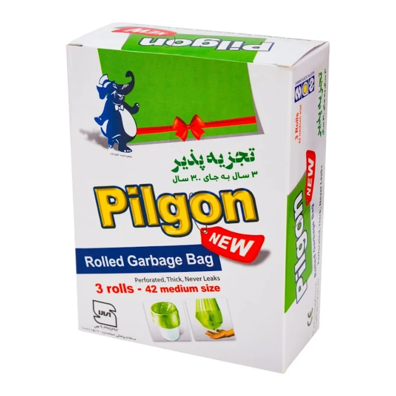 کیسه زباله پیلگون مدل N78 بسته 42 عددی 