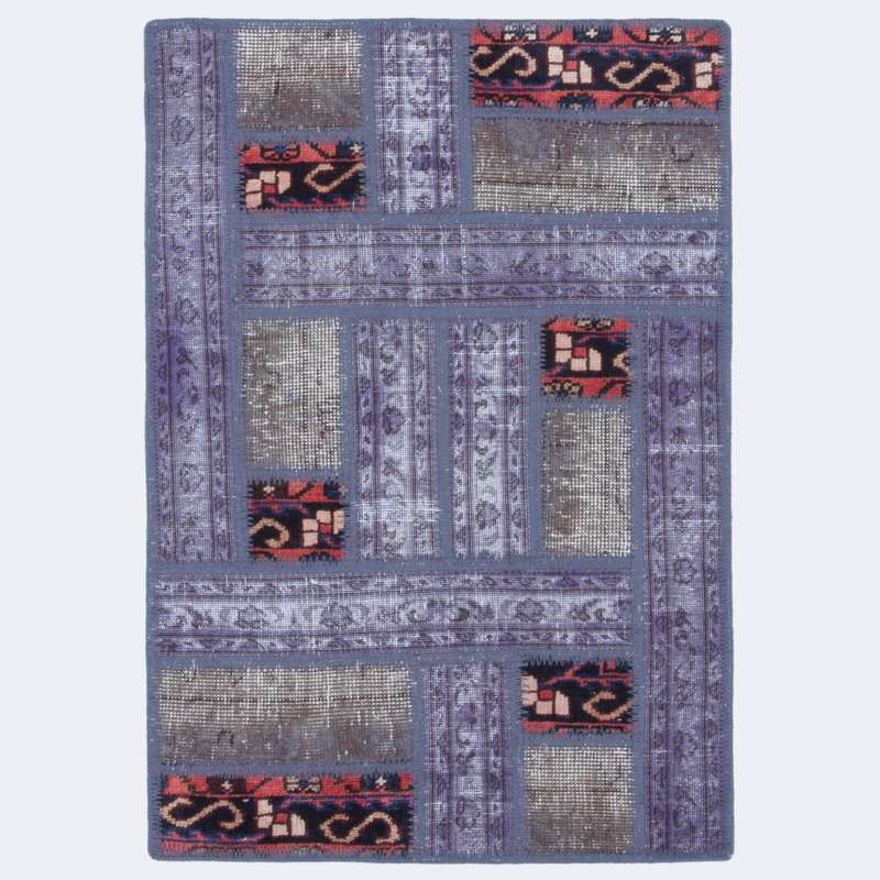  کلاژ فرش دستباف نیم متری مدل دَپ کد 12838